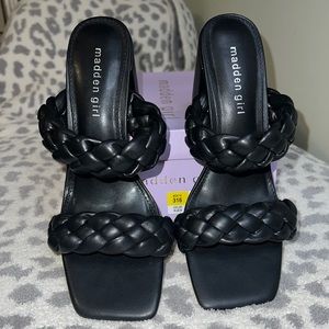 Excellent condition, worn once. Madden Girl Dixcy Braided Strap Sandals Size 9M